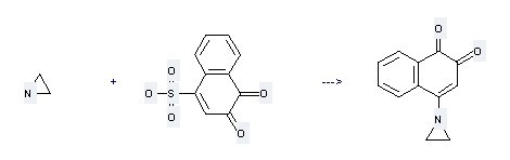 1-Naphthalenesulfonicacid, 3,4-dihydro-3,4-dioxo- is used to produce 4-Aziridin-1-yl-[1,2]naphthoquinone